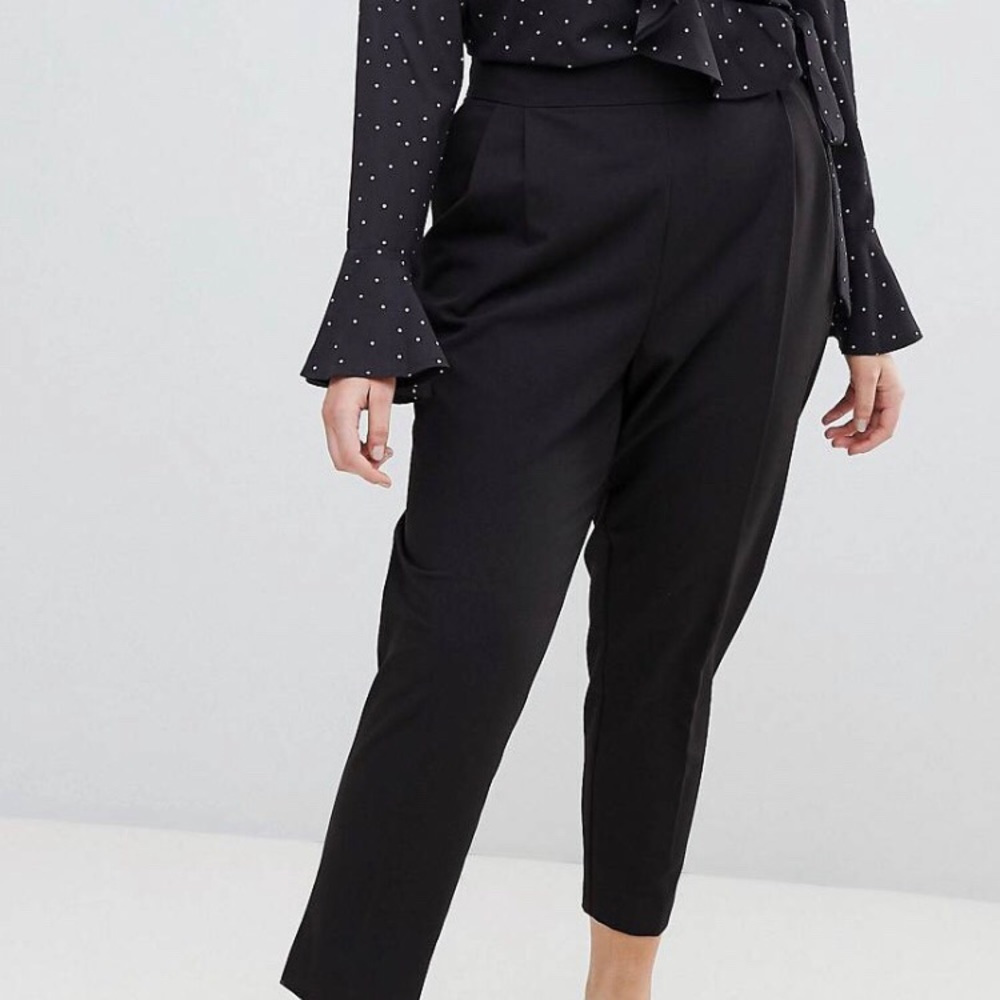 High Waisted Tapered Dress Pants